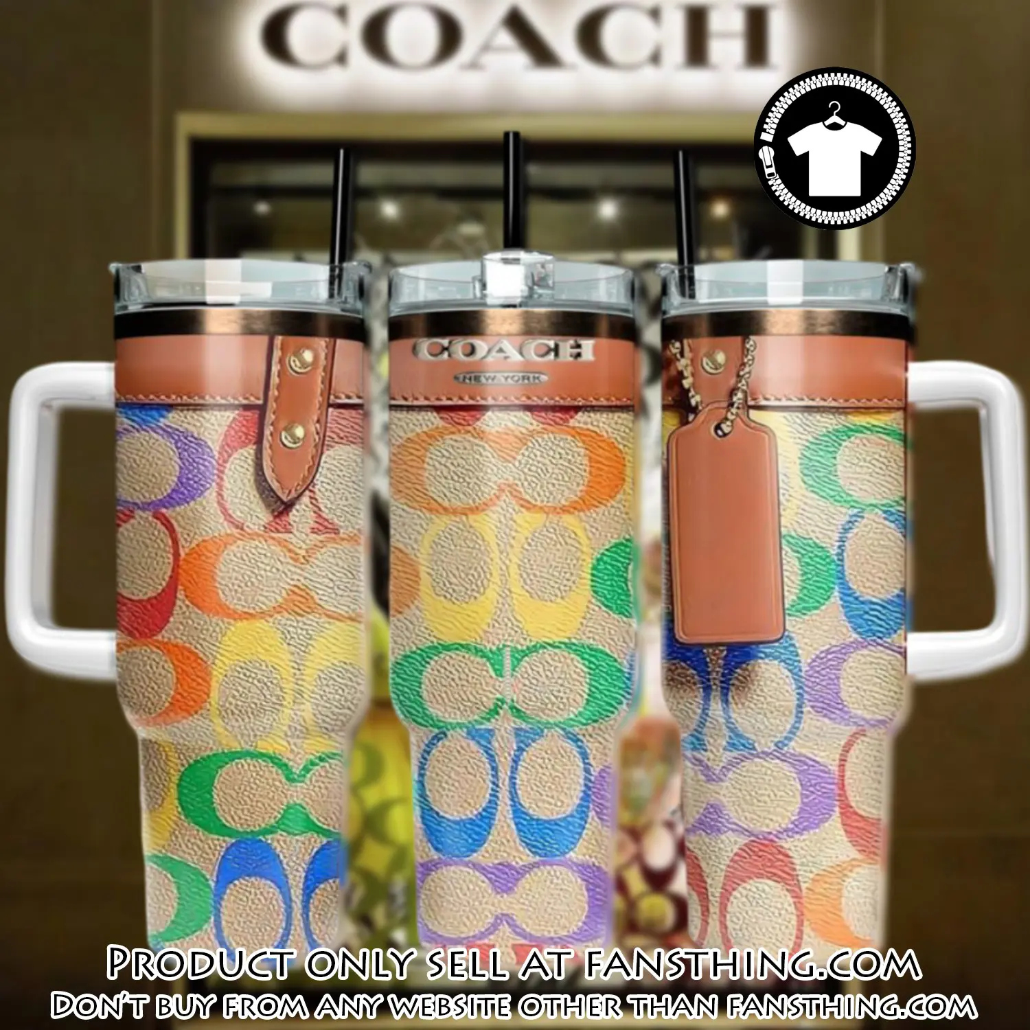 Coach logo 40oz stanley tumbler coach stanley tumbler ktb1074 fst0534517